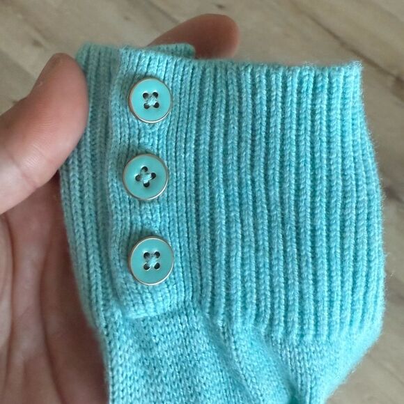 Women's Talbots Turquoise Lambswool Cable Knit Sweater size M Petite‎ - Picture 9 of 10